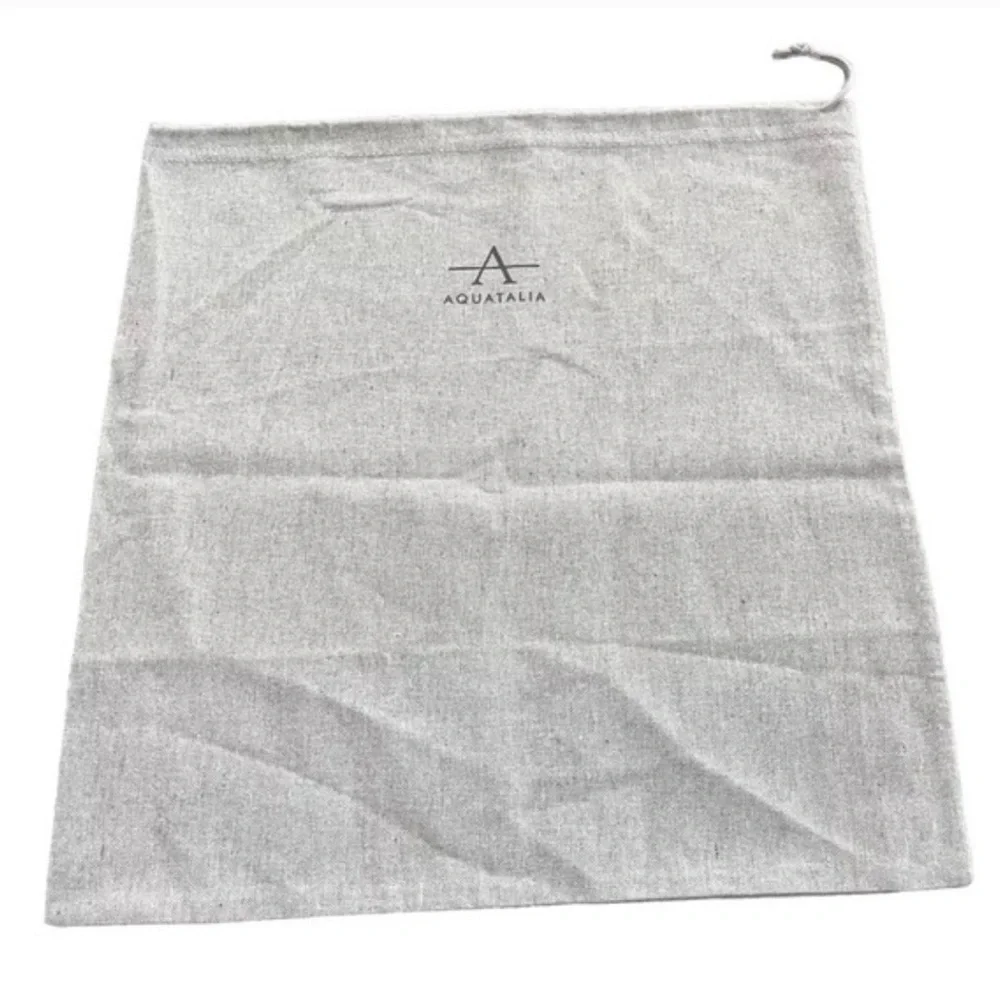 AQUATALIA Light Gray Drawstring Dust Bag for Handbags / Shoes 14.5